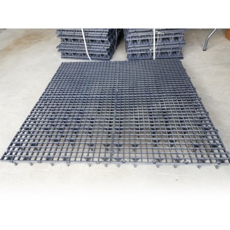 Grătar pentru podea, 50 x 50 x 6 cm gri [2]