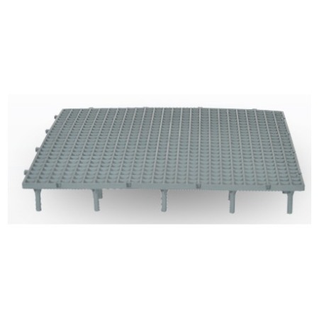 Grătar pentru podea, 50 x 50 x 6 cm gri [4]