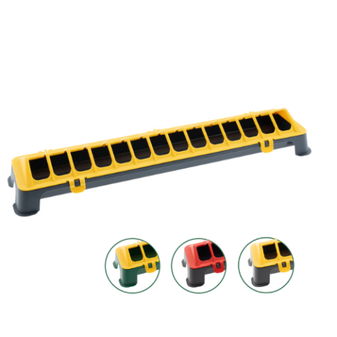 Hranitoare, Furajatoare - Hrănitoare de plastic pentru pui, 50 cm, antracit-galben