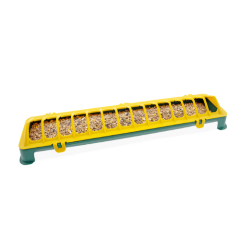 Hrănitoare de plastic pentru pui, 50 cm, verde-galben [1]