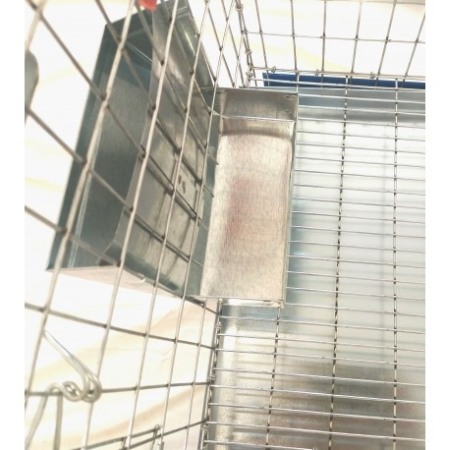 Hrănitoare pentru iepuri,  metalic, cu rezervor clasic [1]