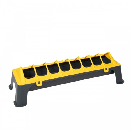 Hranitoare, Furajatoare - Hranitoare pentru pasari adulte, 50 cm, Galben-antractit, Olba