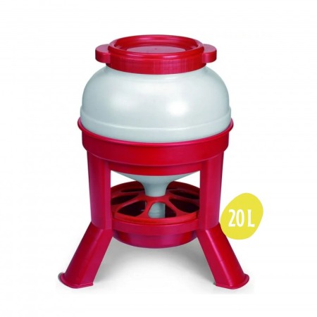 Hranitoare, Furajatoare - Hranitoare pentru pasari cu Buncar 20 litri cu picioare