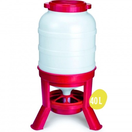 Hranitoare, Furajatoare - Hranitoare pentru pasari cu Buncar 40 litri cu picioare