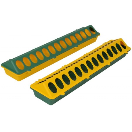 Hranitori - Hrănitoare pentru pui liniar, 50 cm galben/verde