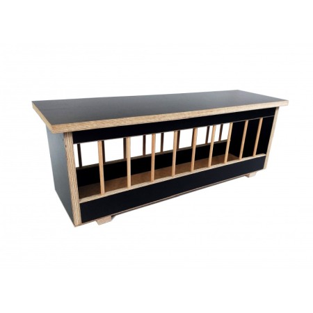 PORUMBEI - Hranitoare Porumbei din lemn cu capac, 50 cm