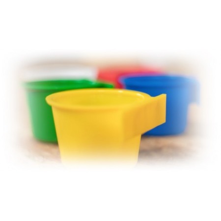 Hrănitor și adăpător tip pahar pentru cuști de expoziție diverse culori [3]