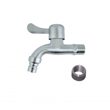 Butoaie de inox vinificatie - Set mufa si robinet inox alimentar 1/2