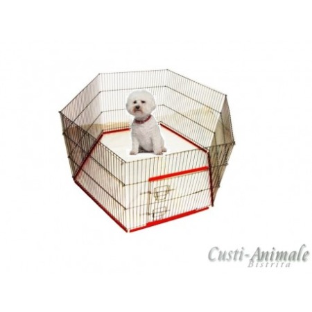 CUSTI PISICI - Tarc interior animale companie 6 panouri 75 cm