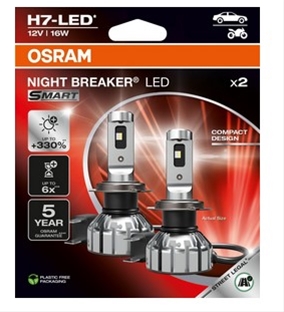 SET 2 BECURI LED H7  12V NB SMART OSRAM