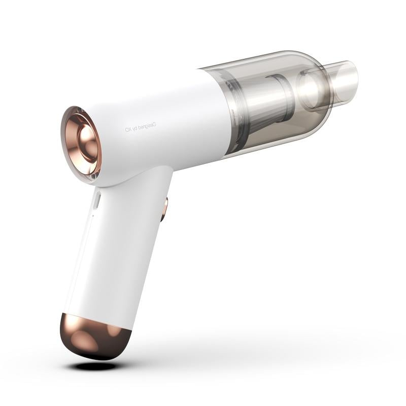 Aspirator Portabil Auto și Casă XO CZ007, 5000mAh, Filtru HEPA, 37W, Alb [3]