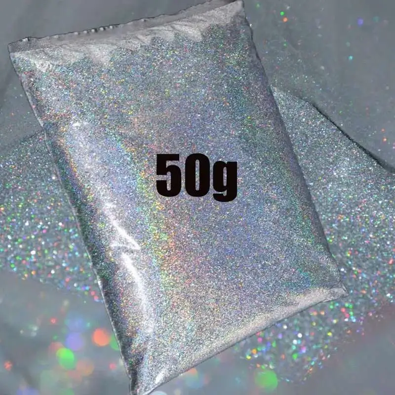 Glitter Holografic Silver Sensations 50g – Pigment Premium [5]