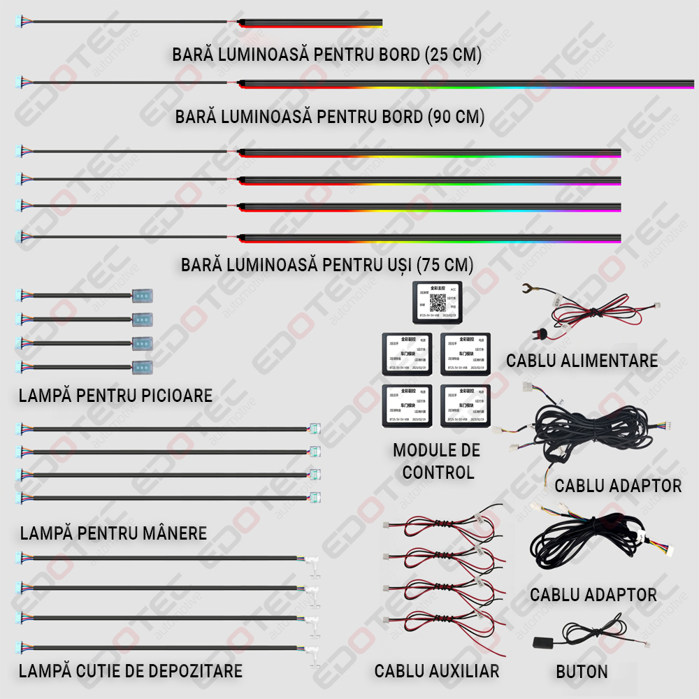 Lumini ambientale dinamice universale 64 de culori AMB-UNIV-02 control din telefon [1]