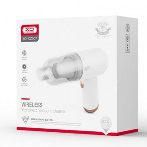 Aspirator Portabil Auto și Casă XO CZ007, 5000mAh, Filtru HEPA, 37W, Alb [3]
