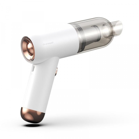 Aspirator Portabil Auto și Casă XO CZ007, 5000mAh, Filtru HEPA, 37W, Alb [2]