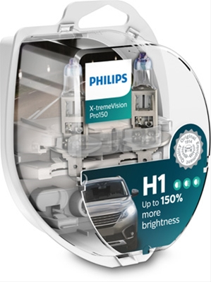 H1 - SET 2 BECURI  H1 12V 55W PHILIPS X-Treme Vision +150%