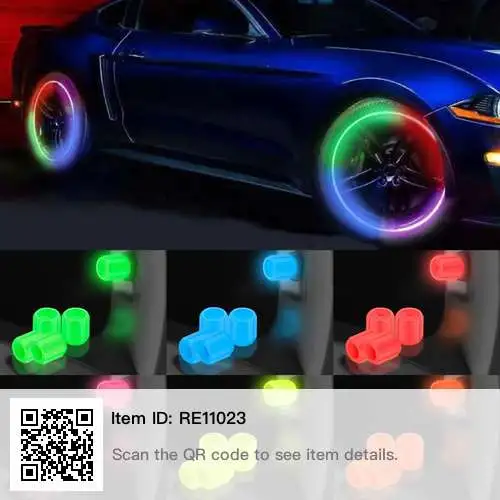 Accesorii & Tuning - Capace Ventil Fosforescente – Efect Glow in the Dark Verde