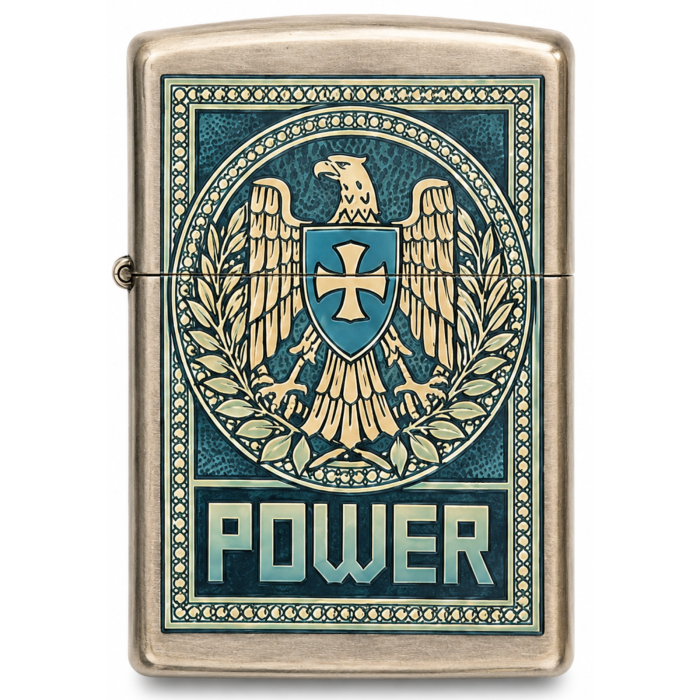 Set Zippo Power Eagle HC SI + Benzină 125ml [2]