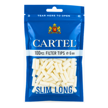 SLIM – 6 mm - FILTRE CARTEL SLIM LONG - 6mm 22mm (100) - Imagine produs