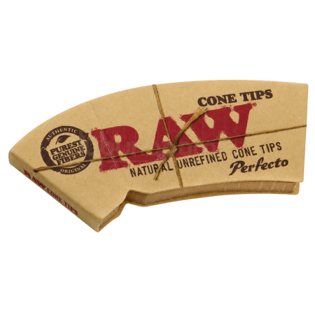 TIPS (CARTON) - FILTRE TIPS RAW CONE SHAPED PERFECTO - 75mm 26mm (32)