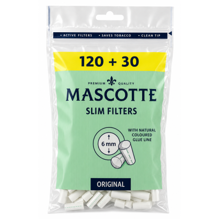 SLIM – 6 mm - FILTRE MASCOTTE SLIM - 6mm 15mm (120+30)