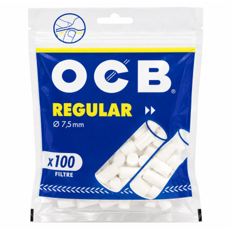 FILTRE - FILTRE OCB REGULAR - 7.5mm 15mm (100)