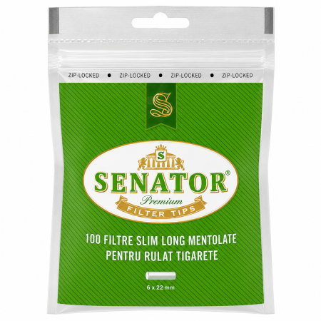 FILTRE - FILTRE SENATOR SLIM LONG MENTHOL - 6mm 22mm (100)