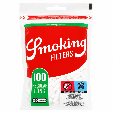 REGULAR – 7,5 / 8 mm - FILTRE SMOKING REGULAR LONG - 8mm 22mm (100)