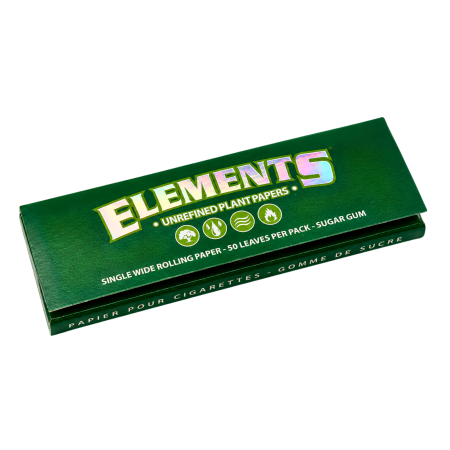FOIŢE - Foite Rulat Tutun Elements Green Single Wide
