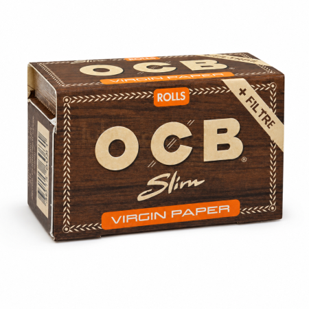 LA ROLA - Foițe OCB Virgin Slim Rolă 4 m + 40 Filtre