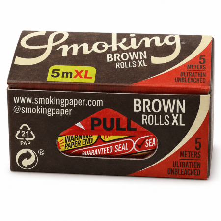 LA ROLA - Foițe Smoking Brown Rolă 5 m + 33 Tips din Carton