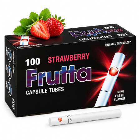 TUBURI - Tuburi Frutta Click Strawberry 8MM 20MM (100)
