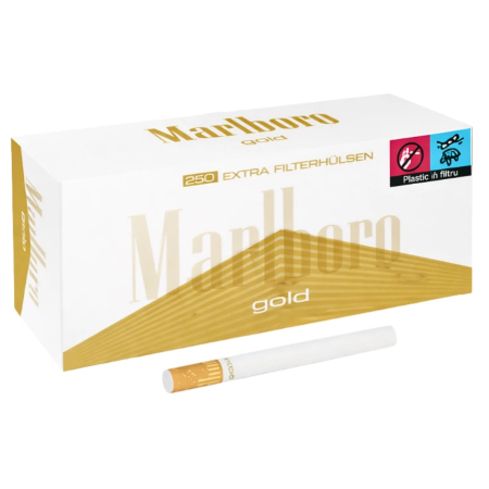CU FILTRU LUNG / XL/ XTRA - tuburi tigari marlboro gold extra 25mm 250 bucati filtru maro