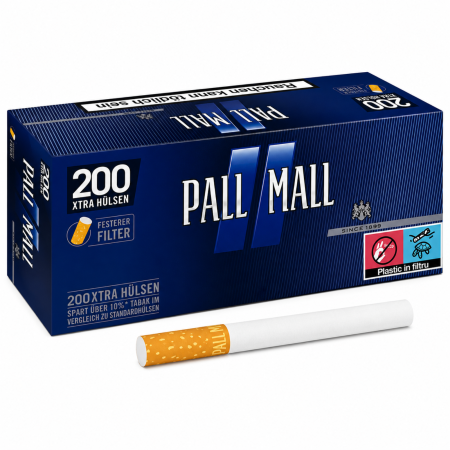 TUBURI - tuburi tigari pall mall blue extra 25mm 200 bucati filtru galben fara carbon