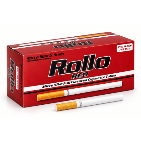 MICRO SLIM - 5,5 mm - Tuburi Țigări Rollo Red Micro Slim (200)