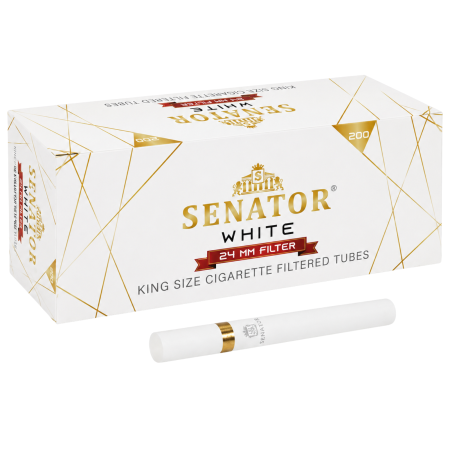 STANDARD - 8 mm - Tuburi Tigari Senator Xtra White 24mm King Size 200 Bucati