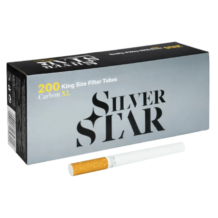 CU FILTRU LUNG / XL/ XTRA - tuburi tigari silver star carbon xl 24mm 200 bucati filtru maro 84mm