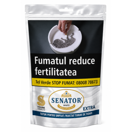 Tutun Senator White Extra Volume 80g pentru Injectat