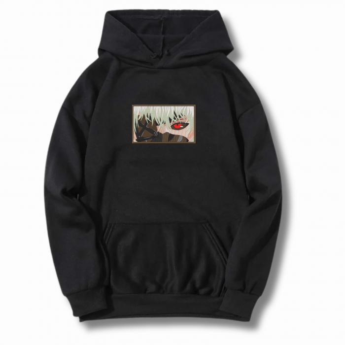 Hanorac Barbati cu Broderie si Imprimeu, Ken Kaneki, Bumbac [5]