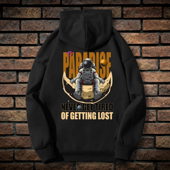 Hanorac Barbati cu Imprimeu Fata-Spate, Cosmo, Bumbac [2]