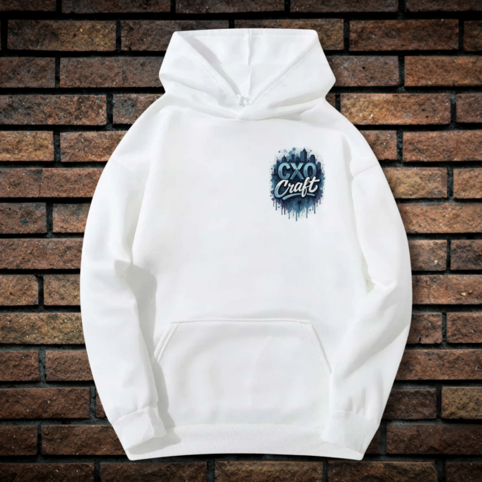 Hanorac Unisex cu Imprimeu Fata-Spate, CXO Craft, Bumbac [2]