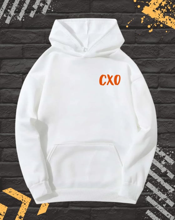 Hanorac Unisex cu Imprimeu Fata-Spate, CXO Woman, Bumbac [2]