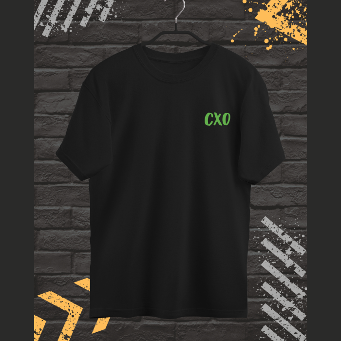 Tricou Barbati cu Imprimeu Fata-Spate, CXO Toxic Hustle, Bumbac [2]