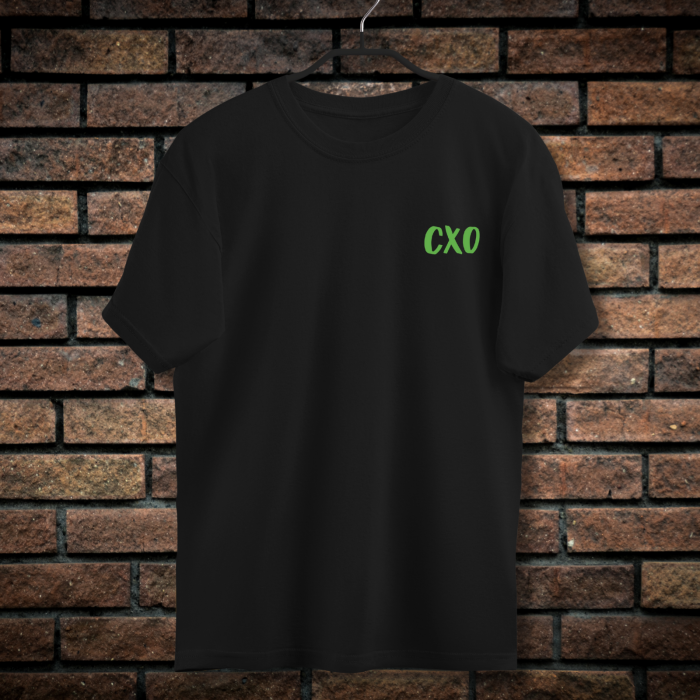 Tricou Barbati cu Imprimeu Fata-Spate, CXO Toxic Hustle, Bumbac [2]