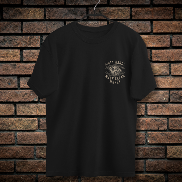 Tricou Barbati cu Imprimeu Fata-Spate, Just Money, Bumbac [2]