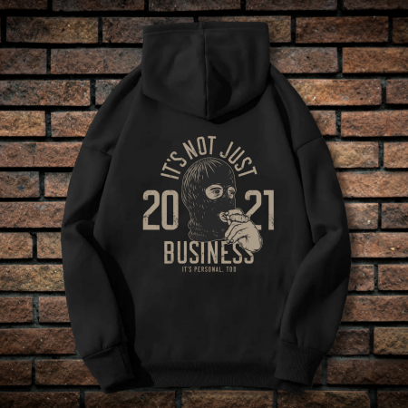 Hanorace barbati - Hanorac Barbati cu Imprimeu Fata-Spate, Just Money, Bumbac