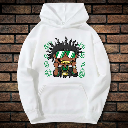 Hanorace cu Imprimeu - Hanorac Barbati cu Imprimeu, Rich, Bumbac