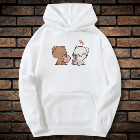 Hanorace cu Broderie - Hanorac Unisex cu Broderie, URSULETI, Bumbac