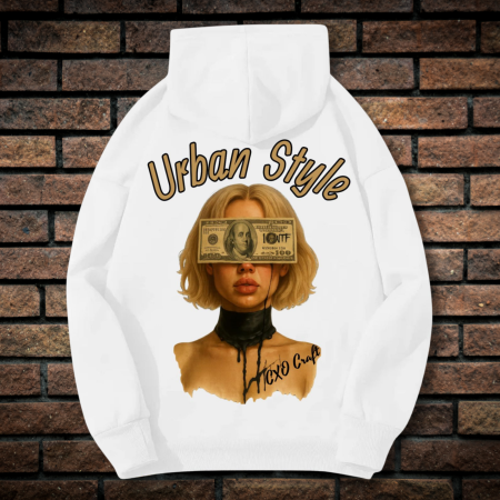 Hanorace cu Imprimeu - Hanorac Unisex cu Imprimeu Fata-Spate, CXO Urban Style, Bumbac