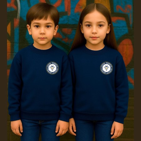 Uniforma Liceul Teoretic Traian Lalescu - Pulover Pentru Copii Cu Broderie, Liceul Traian Lalescu, Bleumarin